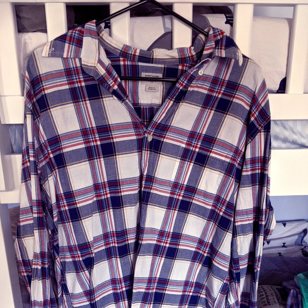 J.Crew Summer Plaid Shirt